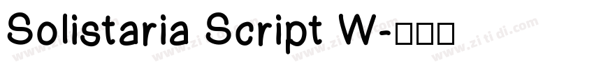 Solistaria Script W字体转换